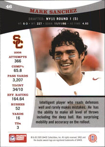 Mark Sanchez 2009 Sage Series Mint Rookie Card #46