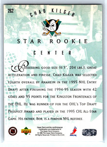 Chad Kilger 1995 1996 Upper Deck Star Rookie Series Mint Card #262