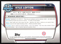 Kyle Lofton 2022 Bowman Chrome University 1st Bowman Pink Card #18
