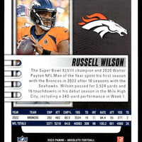 Russell Wilson 2023 Panini Absolute Series Mint Card #4