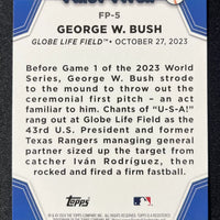 George W. Bush 2024 Topps First Pitch Mint Card #FP-5