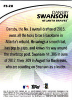 Dansby Swanson  2018 Topps Future Stars Series Mint Card #FS-28
