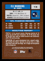 Eli Manning 2006 Topps Draft Picks and Prospects Series Mint Card #16

