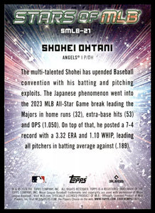 Shohei Ohtani 2024 Topps Stars of MLB Baseball Series Mint Insert Card #SMLB-21