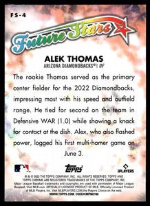 Alek Thomas 2023 Topps Chrome Future Stars Mint Card #FS-4