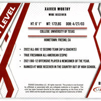 Xavier Worthy 2024 SAGE Hit Next Level Silver Series Mint Card #85