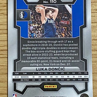 Luka Doncic 2023 2024 Panini Prizm Series Mint Card #110