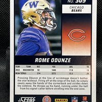 Rome Odunze 2024 Panini Score Series Mint Rookie Card #309