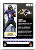 Lamar Jackson 2022 Panini Absolute Series Mint Card #18
