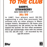 Darryl Strawberry 2023 Topps Welcome to the Club Mint Card #WC-10