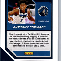 Anthony Edwards 2020 2021 Panini Chronicles Threads Series Mint Rookie Card #87