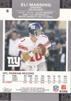 Eli Manning 2007 Topps Co-Signers Series Mint Card #5
