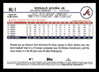 Ronald Acuna Jr 2024 Topps Mint Card #NL-1 from the NL All Star Set
