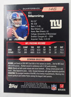 Eli Manning 2006 Bowman Chrome Series Mint Card #146
