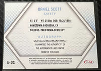 Daniel Scott 2023 Sage Red Autograph Card #A-DS
