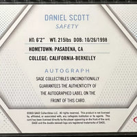 Daniel Scott 2023 Sage Red Autograph Card #A-DS