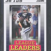 Dak Prescott 2024 Score League Leaders Series Mint Card #LL-DTP