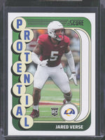 Jared Verse 2024 Panini Score Protential Series Mint Rookie Card #7
