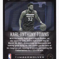 Karl-Anthony Towns 2020 2021 Panini  Illusions Series Mint Card #150