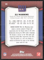 Eli Manning 2011 Topps Rising Rookies Series Mint Card #63
