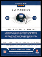 Eli Manning 2012 Panini Totally Certified Series Mint Card #59
