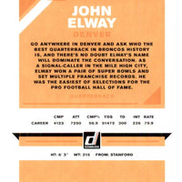 John Elway 2019 Donruss Series Mint Card #89