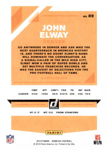 John Elway 2019 Donruss Series Mint Card #89