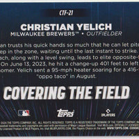 Christian Yelich 2024 Topps Covering The Field Mint Card #CTF21