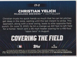 Christian Yelich 2024 Topps Covering The Field Mint Card #CTF21