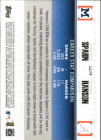 Warren Spahn and Tommy Hanson 2010 Topps Legendary Lineage Series Mint Card #LL14
