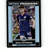 Brian Gutierrez 2023 Topps MLS Pitch Prodigies Icy Black Foil Series Mint Card #18
