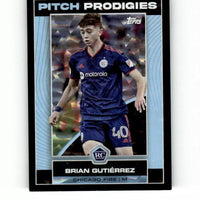 Brian Gutierrez 2023 Topps MLS Pitch Prodigies Icy Black Foil Series Mint Card #18