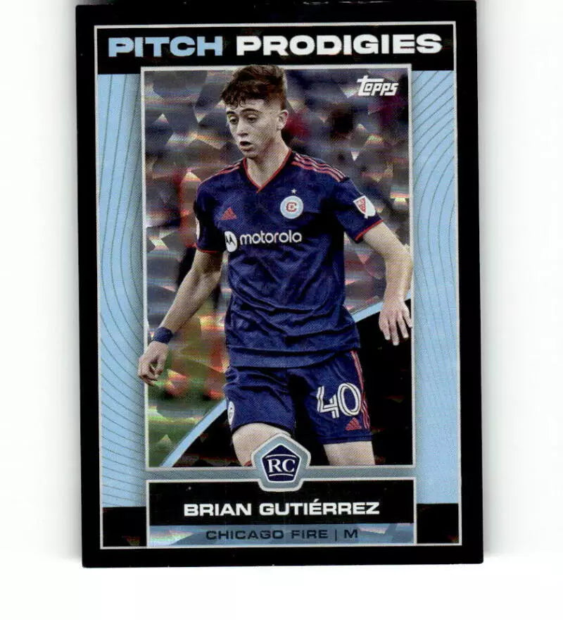 Brian Gutierrez 2023 Topps MLS Pitch Prodigies Icy Black Foil Series Mint Card #18