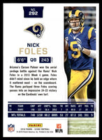 Nick Foles 2016 Panini Score Series Mint Card #292
