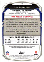 Eli Manning 2013 Bowman Series Mint Card #10
