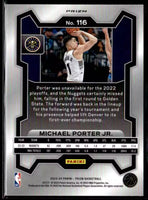 Michael Porter 2023 2024 Panini Prizm Green Series Mint Card #116
