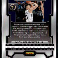 Michael Porter 2023 2024 Panini Prizm Green Series Mint Card #116