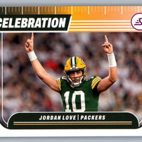 Jordan Love 2024 Score Celebration PINK Series Mint Card #C-JLE