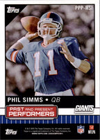 Eli Manning 2015 Topps Past and Present Performers Series Mint Card #PPPMSI
