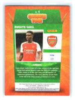 Bukayo Saka 2023 2024 Donruss Crunch Time Series Mint Card #6
