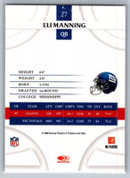 Eli Manning 2008 Donruss Threads Series Mint Card #27
