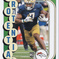 Audric Estime 2024 Panini Score Protential Series Mint Rookie Card #6