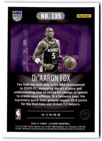 De'Aaron Fox 2020 2021 Panini  Illusions Series Mint Card #135
