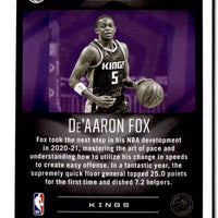 De'Aaron Fox 2020 2021 Panini  Illusions Series Mint Card #135