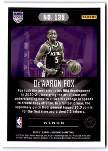 De'Aaron Fox 2020 2021 Panini  Illusions Series Mint Card #135