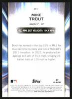 Mike Trout 2023 Topps Stadium Club Virtuosos of Velocity Mint Card #VV1
