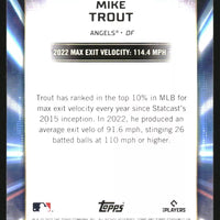 Mike Trout 2023 Topps Stadium Club Virtuosos of Velocity Mint Card #VV1