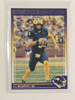 J.J. McCarthy 2024 Panini Score Series Mint Rookie Card #304
