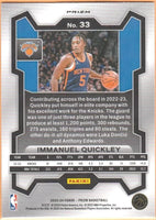 Immanuel Quickley 2023 2024 Panini Prizm Green Series Mint Card #33
