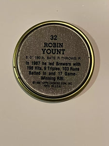 Robin Yount 1988 Topps Baseball Coin #32